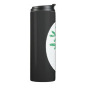 Thermische Tumbler met Groene Sproeier Thermosbeker (Gedraaid links)