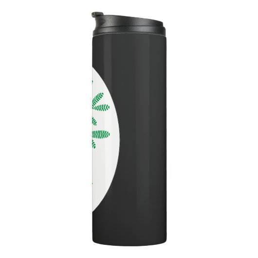 Thermische Tumbler met Groene Sproeier Thermosbeker (Geroteerd rechts)