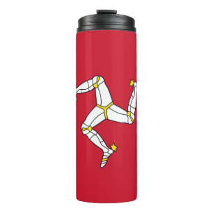 Thermische Tumbler met Isle of Man vlag Thermosbeker