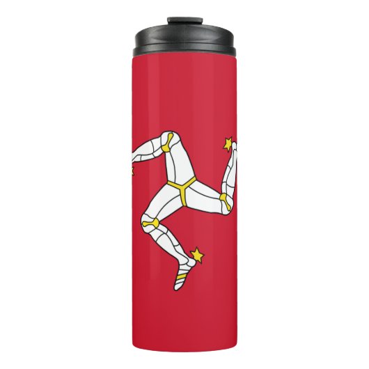Thermische Tumbler met Isle of Man vlag Thermosbeker (Voorkant)