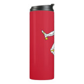 Thermische Tumbler met Isle of Man vlag Thermosbeker (Gedraaid links)