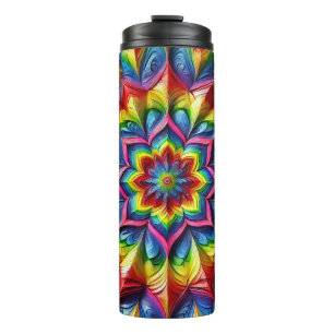 Thermische Tumbler met LGBTQ-kleuren Thermosbeker