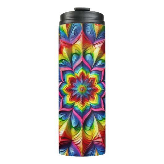 Thermische Tumbler met LGBTQ-kleuren Thermosbeker (Voorkant)