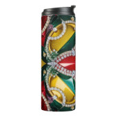 Thermische Tumbler met Los Angeles Kleuren Thermosbeker (Gedraaid links)