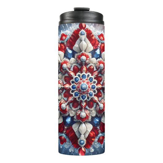 Thermische Tumbler met Noorse kleuren Thermosbeker (Voorkant)