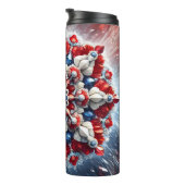 Thermische Tumbler met Noorse kleuren Thermosbeker (Geroteerd rechts)