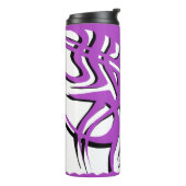 Thermische Tumbler met ontwerperpatroon Thermosbeker (Gedraaid links)