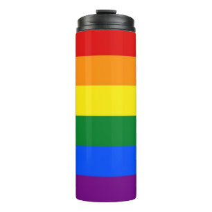 Thermische Tumbler met Rainbow Pride vlag van LGBT Thermosbeker