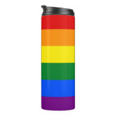 Thermische Tumbler met Rainbow Pride vlag van LGBT Thermosbeker (Geroteerd rechts)