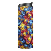 Thermische Tumbler met Roemeense kleuren Thermosbeker (Gedraaid links)