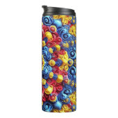 Thermische Tumbler met Roemeense kleuren Thermosbeker (Geroteerd rechts)
