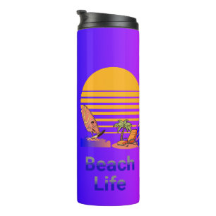 Thermische Tumbler met Strandontwerp Thermosbeker