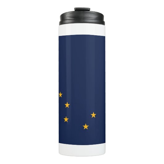 Thermische Tumbler met vlag van Alaska State, Vere Thermosbeker (Voorkant)