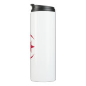 Thermische Tumbler met vlag van Algerije Thermosbeker (Geroteerd rechts)