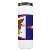 Thermische Tumbler met vlag van Amerikaans-Samoa, Thermosbeker (Achterkant)