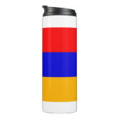 Thermische Tumbler met vlag van Armenië Thermosbeker (Geroteerd rechts)