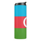 Thermische Tumbler met vlag van Azerbeidzjan Thermosbeker (Gedraaid links)