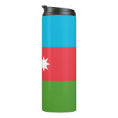 Thermische Tumbler met vlag van Azerbeidzjan Thermosbeker (Geroteerd rechts)