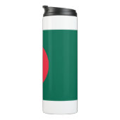 Thermische Tumbler met vlag van Bangladesh Thermosbeker (Geroteerd rechts)