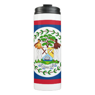 Thermische Tumbler met vlag van Belize Thermosbeker