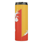 Thermische Tumbler met vlag van Bhutan Thermosbeker (Achterkant)
