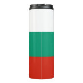Thermische Tumbler met vlag van Bulgarije Thermosbeker (Achterkant)
