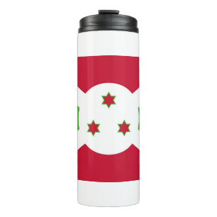 Thermische Tumbler met vlag van Burundi Thermosbeker