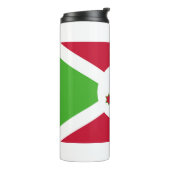 Thermische Tumbler met vlag van Burundi Thermosbeker (Gedraaid links)