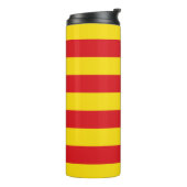 Thermische Tumbler met vlag van Catalonië Thermosbeker (Gedraaid links)