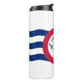Thermische Tumbler met vlag van Cincinnati, Vereni Thermosbeker (Gedraaid links)
