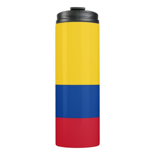 Thermische Tumbler met vlag van Colombia Thermosbeker (Voorkant)