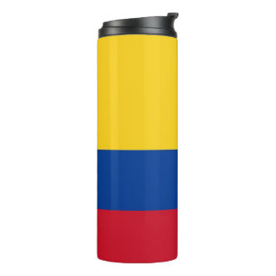 Thermische Tumbler met vlag van Colombia Thermosbeker