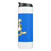 Thermische Tumbler met vlag van Connecticut, Veren Thermosbeker (Geroteerd rechts)