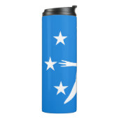 Thermische Tumbler met vlag van Corpus Christi Thermosbeker (Gedraaid links)