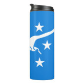 Thermische Tumbler met vlag van Corpus Christi Thermosbeker (Geroteerd rechts)