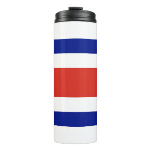Thermische Tumbler met vlag van Costa Rica Thermosbeker