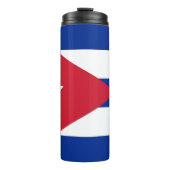 Thermische Tumbler met vlag van Cuba Thermosbeker (Voorkant)