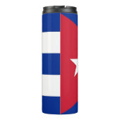 Thermische Tumbler met vlag van Cuba Thermosbeker (Achterkant)