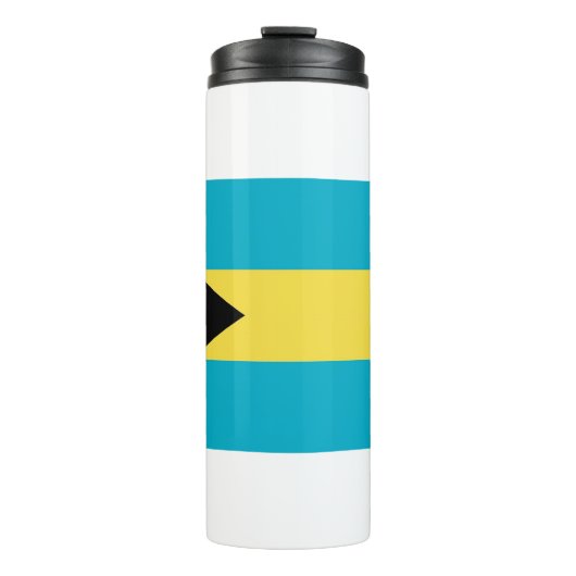 Thermische Tumbler met vlag van de Bahama's Thermosbeker (Voorkant)