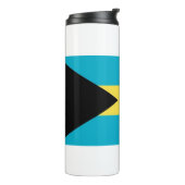 Thermische Tumbler met vlag van de Bahama's Thermosbeker (Gedraaid links)