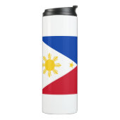 Thermische Tumbler met vlag van de Filipijnen Thermosbeker (Gedraaid links)