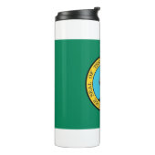 Thermische Tumbler met vlag van de staat Washingto Thermosbeker (Gedraaid links)
