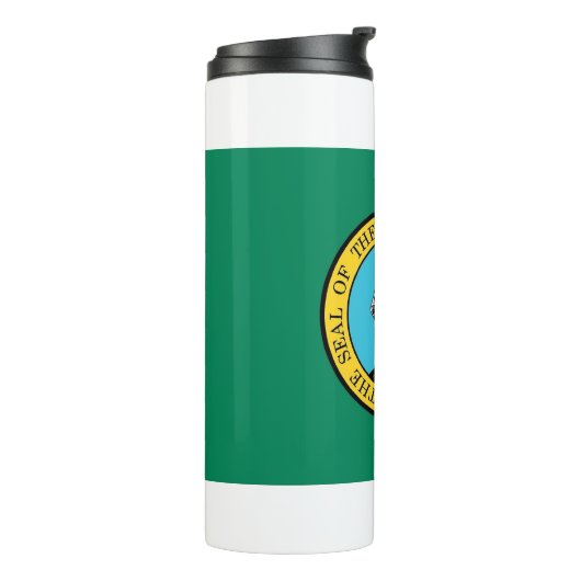 Thermische Tumbler met vlag van de staat Washingto Thermosbeker (Gedraaid links)