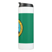 Thermische Tumbler met vlag van de staat Washingto Thermosbeker (Geroteerd rechts)
