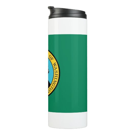Thermische Tumbler met vlag van de staat Washingto Thermosbeker (Geroteerd rechts)