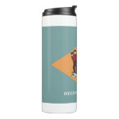Thermische Tumbler met vlag van Delaware, Verenigd Thermosbeker (Gedraaid links)