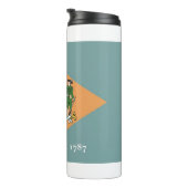 Thermische Tumbler met vlag van Delaware, Verenigd Thermosbeker (Geroteerd rechts)
