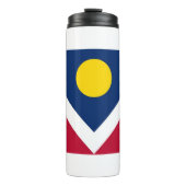 Thermische Tumbler met vlag van Denver, USA Thermosbeker (Voorkant)