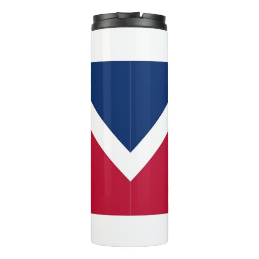 Thermische Tumbler met vlag van Denver, USA Thermosbeker (Achterkant)