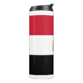 Thermische Tumbler met vlag van Egypte Thermosbeker (Gedraaid links)